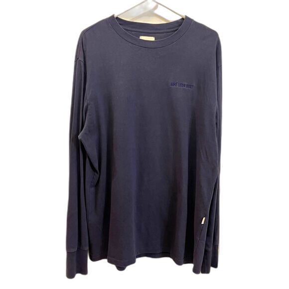 AIME LEON DORE Blue Long Sleeve Shirt Top Tee  Mens Size Large - Picture 1 of 9
